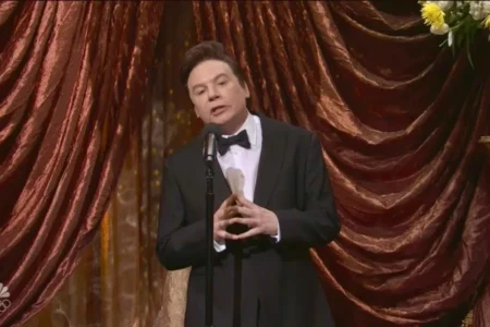 Mike Myers returns to ‘SNL’ as Elon Musk in sharp-edged Trump Awards cold open