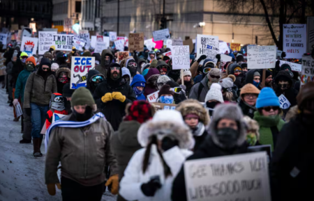 Thousands march and businesses shut in Minnesota’s biggest protest yet against ICE enforcement