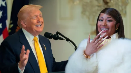 Trump praises Nicki Minaj’s ‘beautiful’ skin at White House event